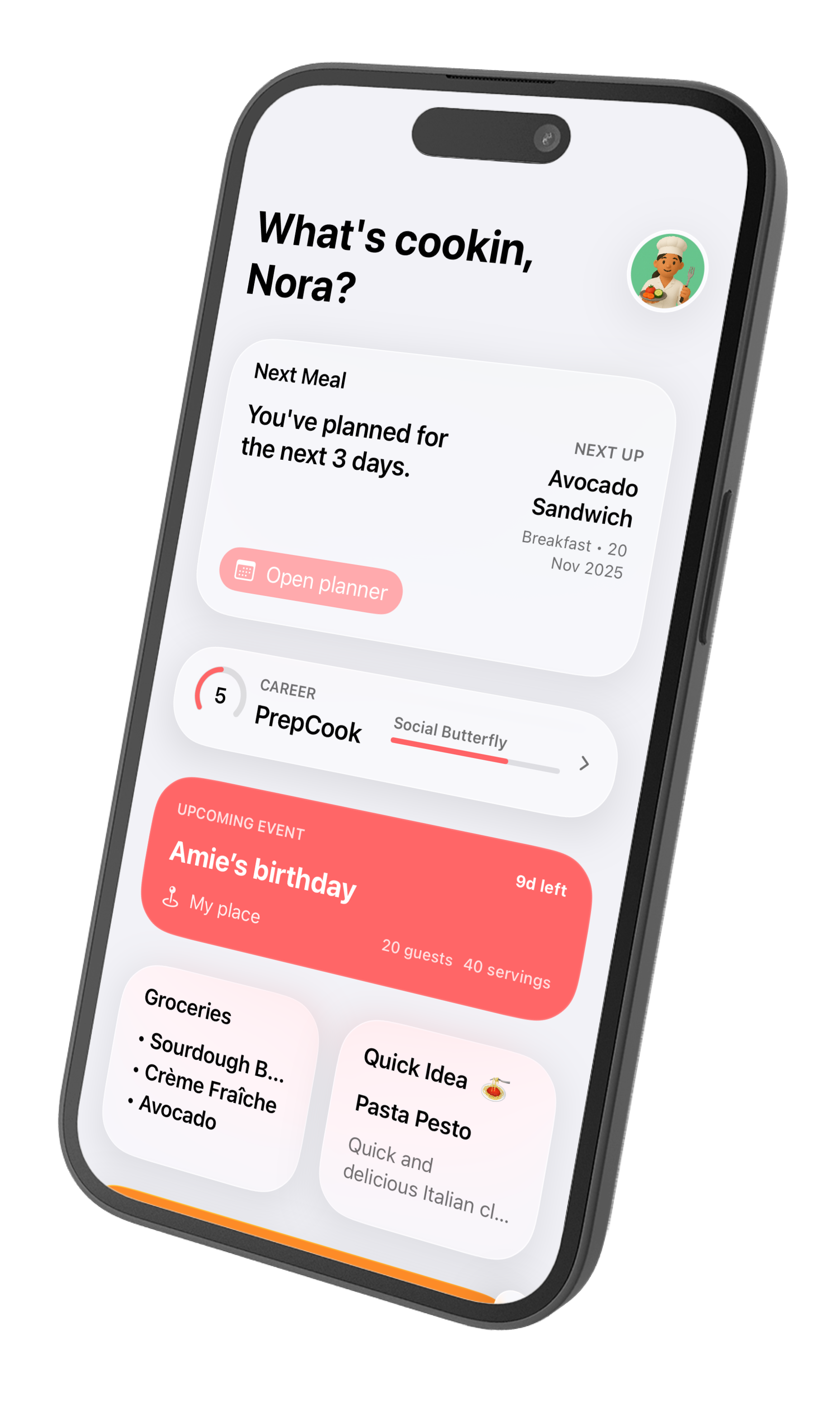Foodis App Home Screen